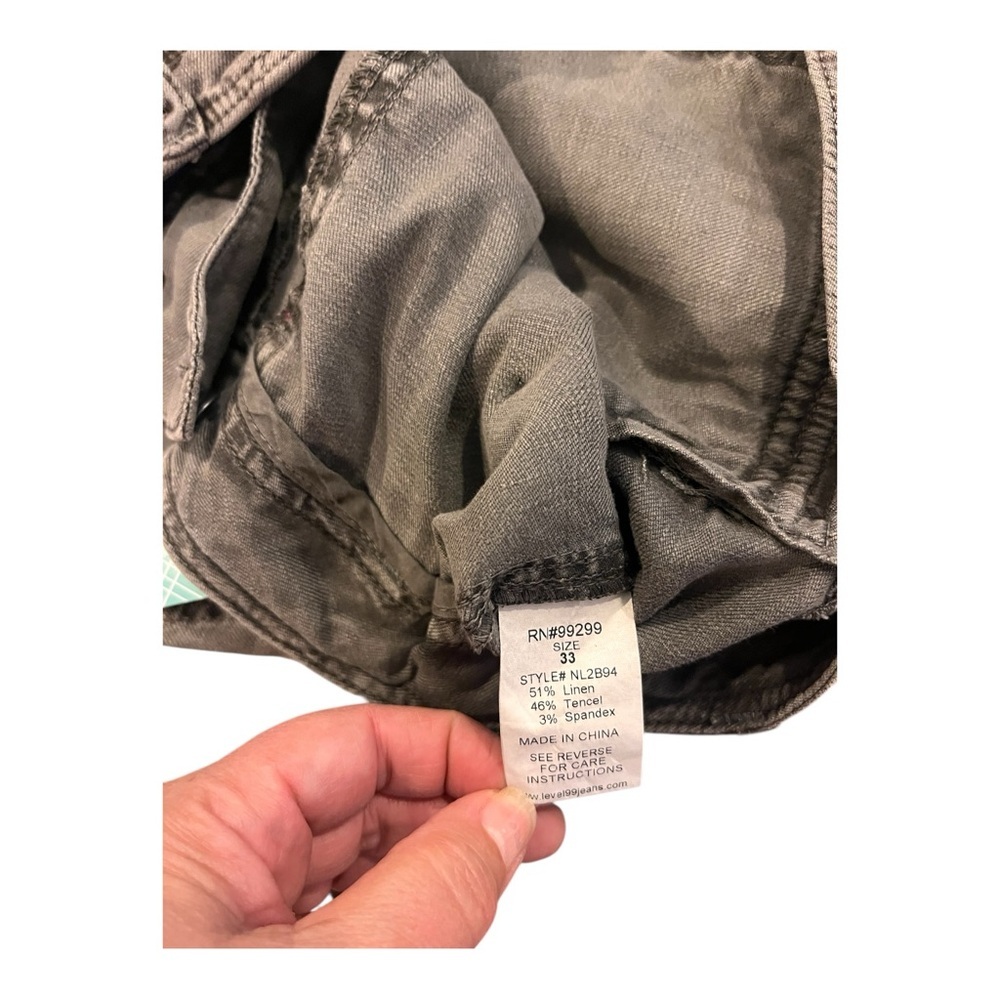 Level 99 Women's Cargo Pants in Olive - Picture 3 of 3